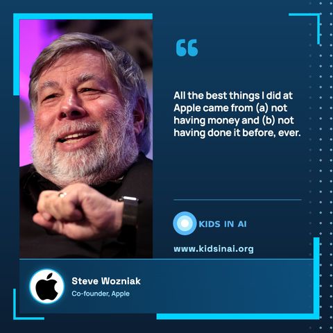 Quote card: Steve Wozniak