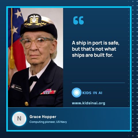 Quote card: Grace Hopper
