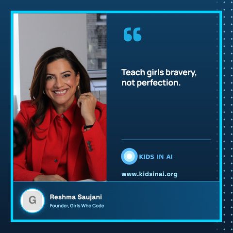Quote card: Reshma Saujani