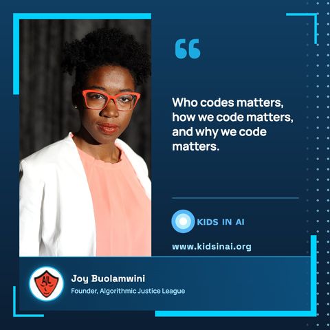 Quote card: Joy Buolamwini