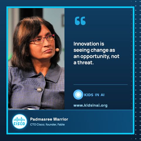 Quote card: Padmasree Warrior